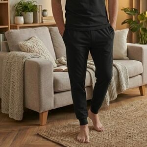Lole Men's Lightweight Lounge Joggers Black NWOT